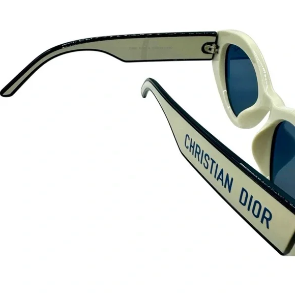 Christian Dior Sunglasses | Ivory & Blue | New (No Box/Tags) | 52-19-140 | Women - Picture 14 of 15
